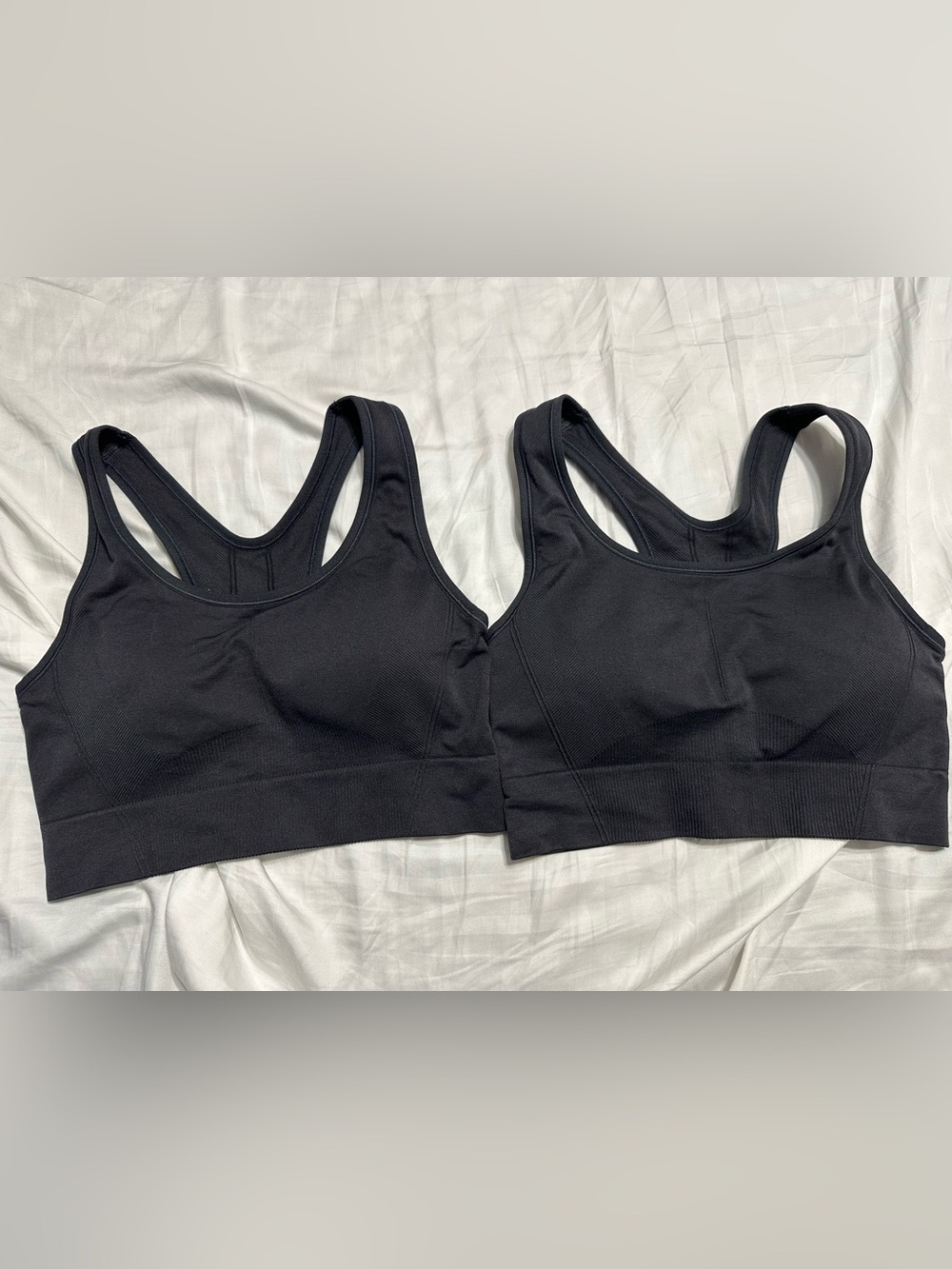 all in motion Black Seamless Racerback Sports Bralette Set